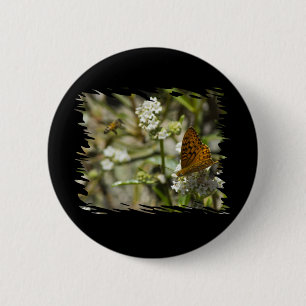 Orange Butterfly och Bee Knapp