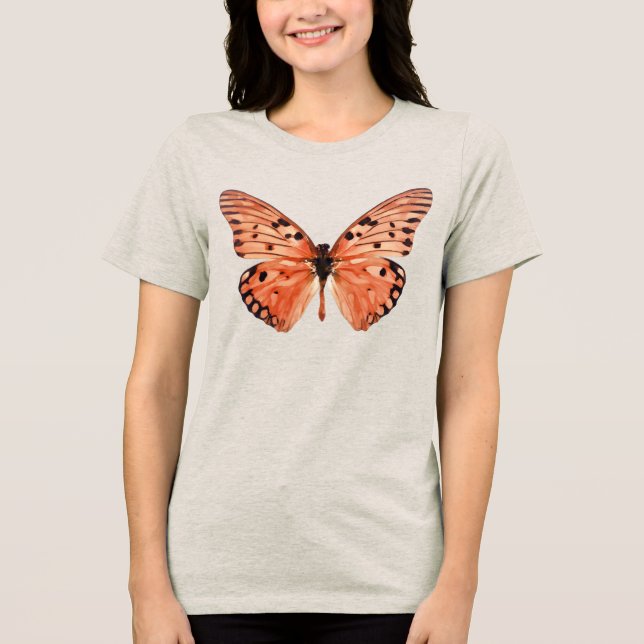 Orange Butterfly T Shirt (Framsida)