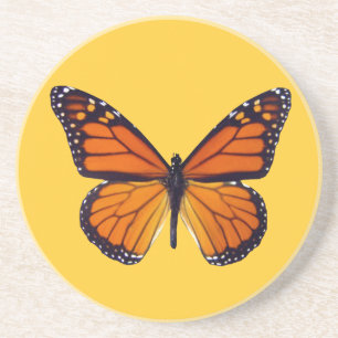 Orange Butterfly Underlägg Sandsten