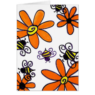 Orange Buzz Hälsningskort