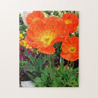 Orange California Poppies Puzzle by Darin Jones Pussel