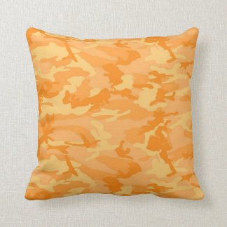 Orange Camo Kudde