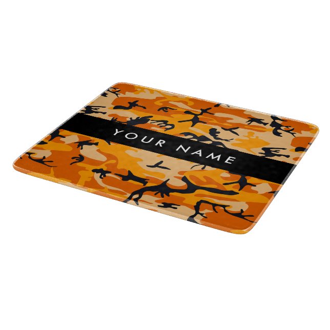 Orange Camouflage Ditt namn anpassar (Hörn)