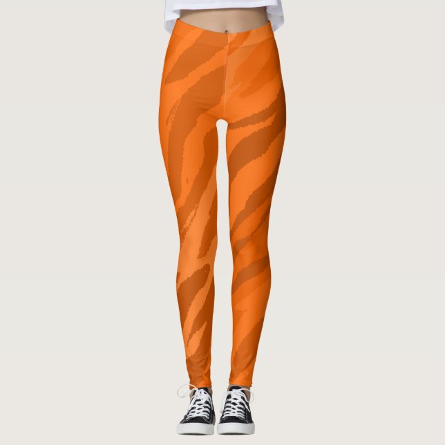 Orange Camouflage Leggings (Framsida)
