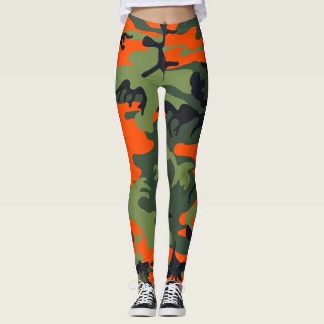 Orange camouflage leggings (Framsida)