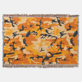 Orange Camouflage, militär, armé Filt