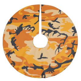 Orange Camouflage, militär, armé Julgransmatta Borstad Polyester
