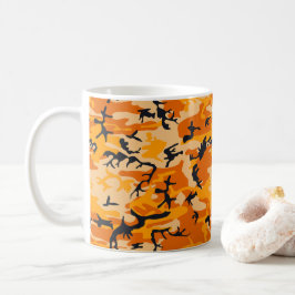 Orange Camouflage, militär, armé Kaffemugg