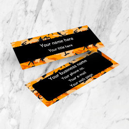 Orange Camouflage, militär, armé Mini Visitkort