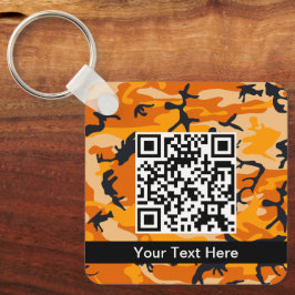 Orange Camouflage, militär, armé Nyckelring