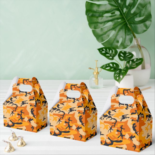 Orange Camouflage, militär, armé Presentaskar (Multipel)