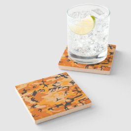 Orange Camouflage, militär, armé Stenunderlägg