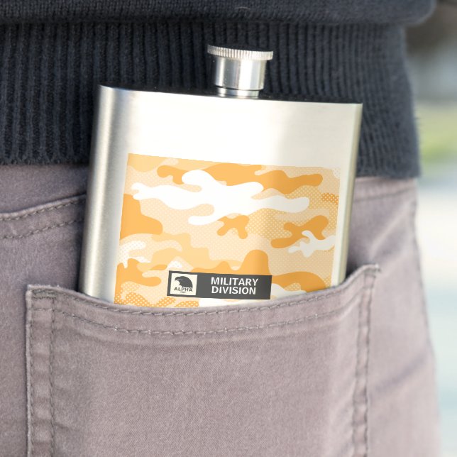 Orange Camouflage Pattern Military  Fickplunta (In Situ)