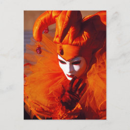 Orange Carnival Costume - Venedig, Italien (IT) Vykort
