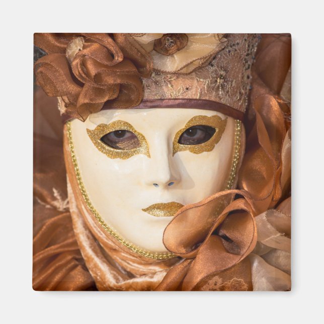 Orange Carnival costume, Venedig Magnet (Framsidan)
