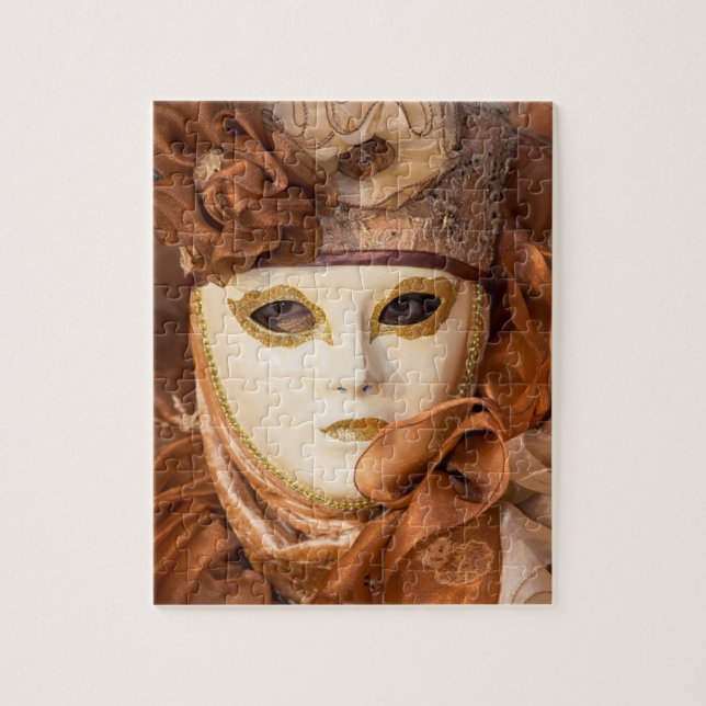 Orange Carnival-kostym, Venedig Pussel (Vertikal)