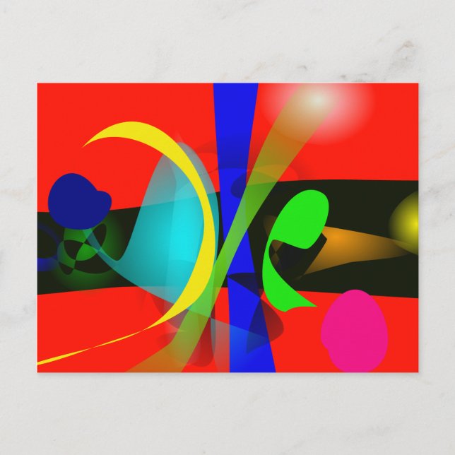 Orange Carnival Vykort (Framsida)