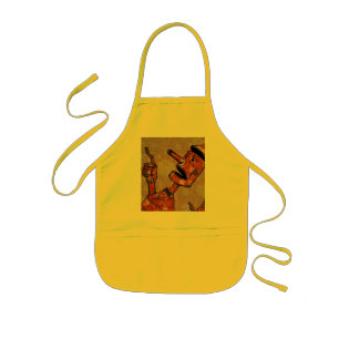 Orange Carpet Tin Man Infants Apron Barnförkläde
