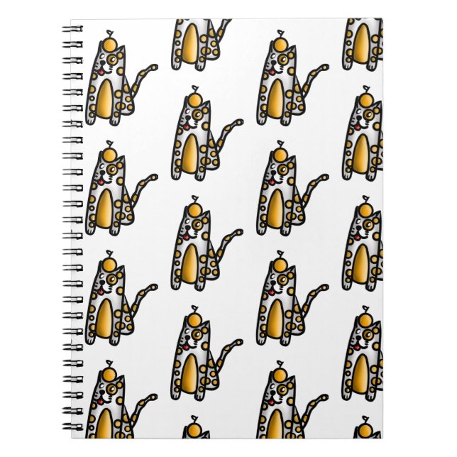 Orange Cat Anteckningsbok (Framsidan)