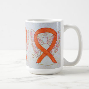 Orange Cat Awareness Ribbon Angel Art Mugg