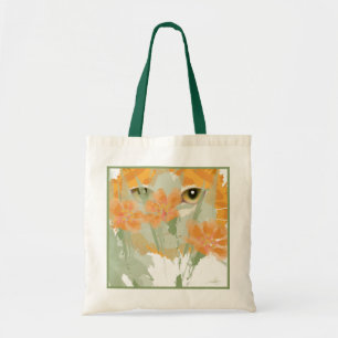 Orange Cat Foliage Peeper Tygkasse