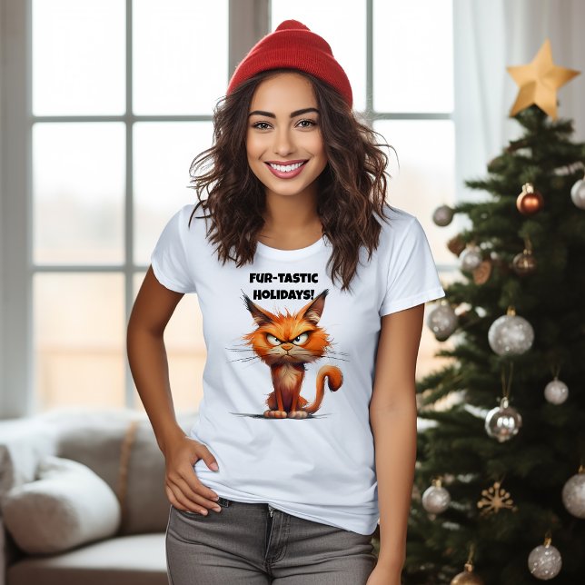 Orange Cat Lovers’ Jul ironiska önskemål T-Shirt (Skapare uppladdad)