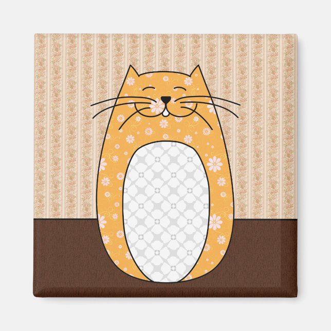 "Orange Cat" Magnet (Framsidan)