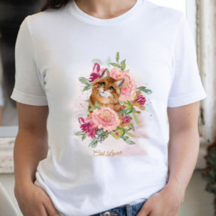 Orange Cat Mamma Djurälskare Mors dag T Shirt