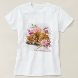 Orange Cat Mamma vackra gåva till hennes T-skirt T Shirt