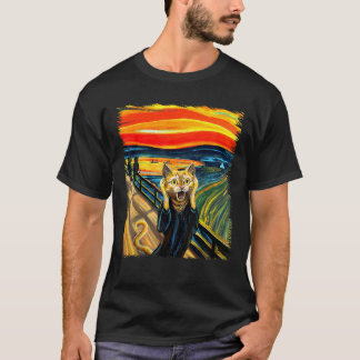 Orange Cat Skräm Art Painting Cat Lover Cat Mamma  T Shirt