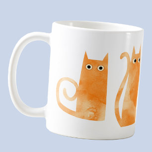 Orange Cats Kaffemugg
