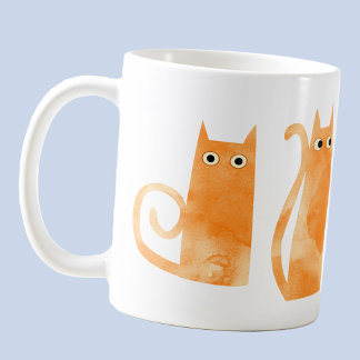 Orange Cats Kaffemugg