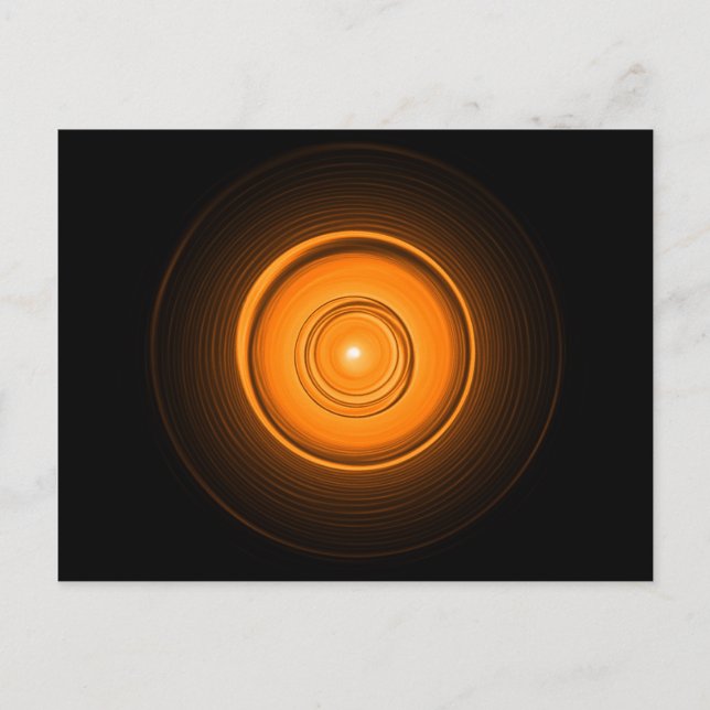 Orange Ceramic Sol Vykort (Framsida)