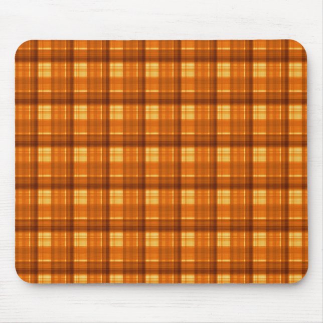 Orange Checked Tartan Print, Musmatta (Framsidan)