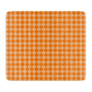 Orange Checker Diamond Mönster