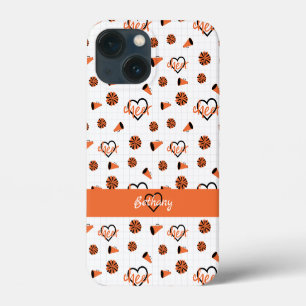 Orange Cheer Hearts, Pom Poms, Megafone Mönster