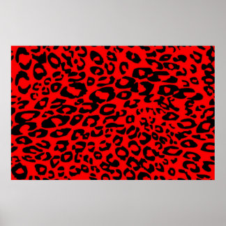 Orange Cheetah Poster