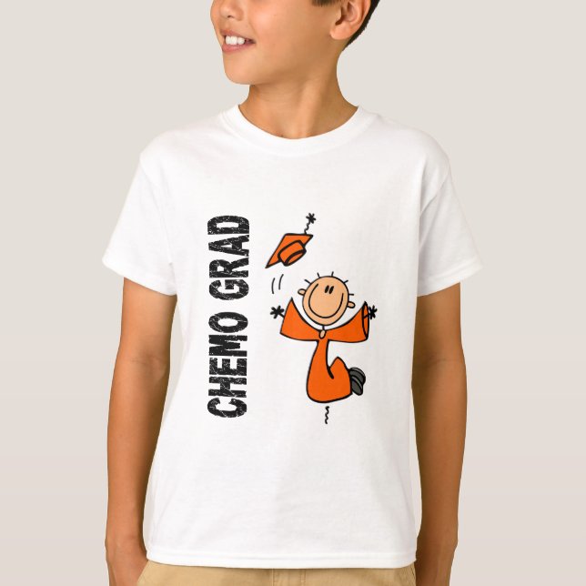 Orange CHEMO AKADEMIKER 1 (leukemiaen) Tee Shirt (Framsida)