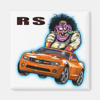 Orange Chevy Camaro RS Magnet