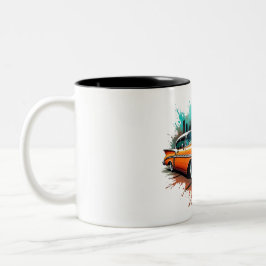 Orange Chevy Splash-mugg Två-Tonad Mugg