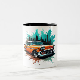 Orange Chevy Splash-mugg Två-Tonad Mugg