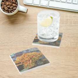 Orange Chicken vid Skogen Mushroom Stenunderlägg