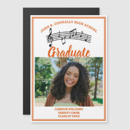 Orange Choir Photo Music School Studenten Magnet