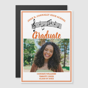 Orange Choir Photo Music School Studenten Magnet