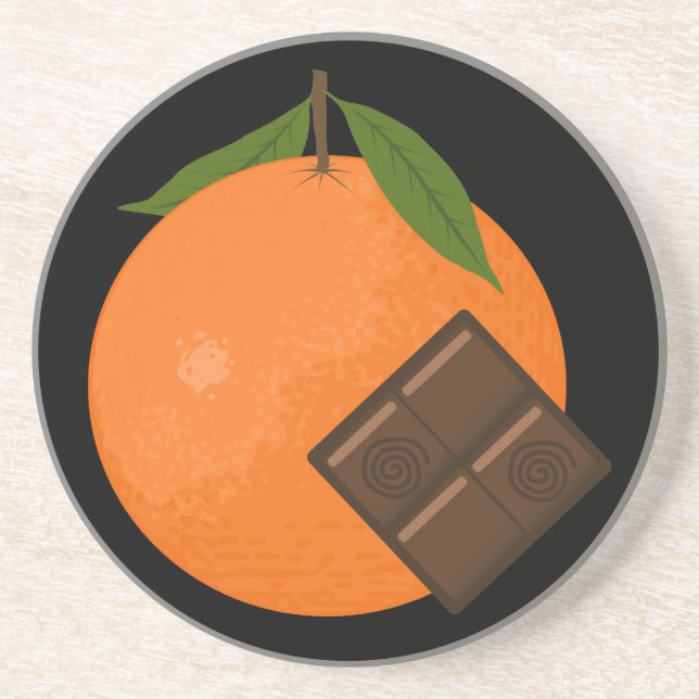 Orange chokladkustfartyg underlägg (Framsidan)