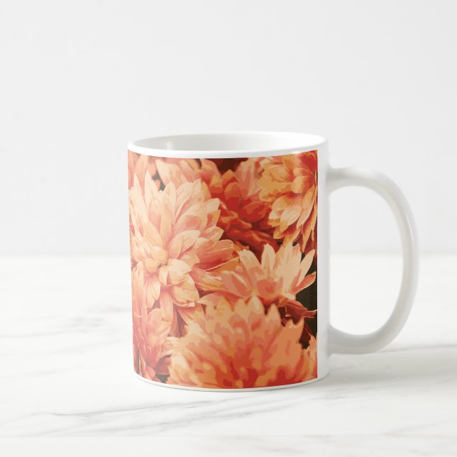 Orange Chrysanthemum Mugg (Höger)