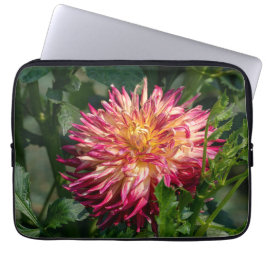 Orange Chrysanthemum Photography, Canadian Flower Laptop Fodral