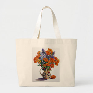 Orange Chrysanthemums Jumbo Tygkasse
