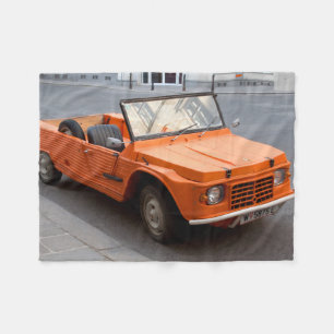 Orange Citroen Mehari Fleecefilt