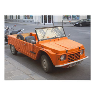 Orange Citroen Mehari Fototryck